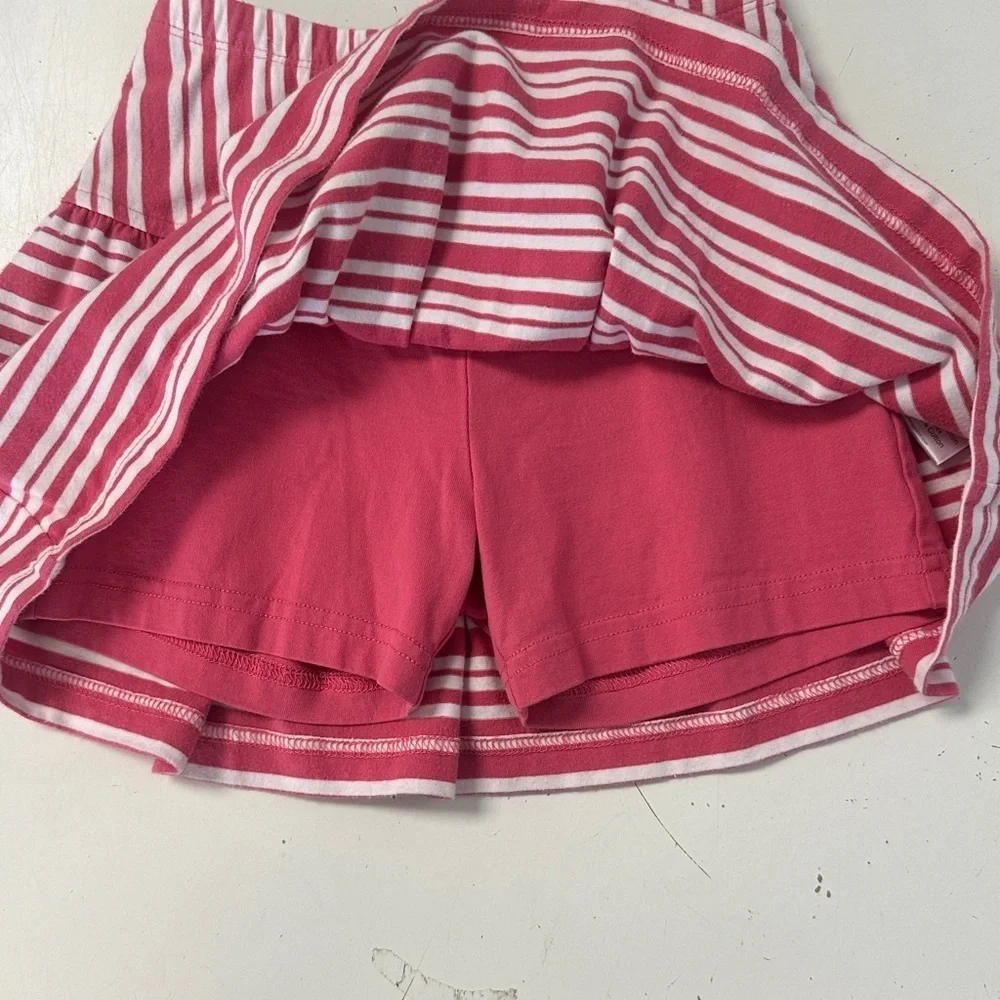 Hanna Andersson Striped Cotton Skort 110 4/5